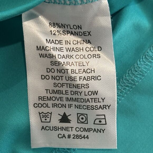 FootJoy Golf Sweater Mens Large Green 1/4 Zip Pullover Stretch Breathable Preppy - Picture 7 of 8